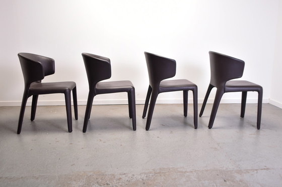 Image 1 of Cassina Hola 367 dining chairs by Hannes Wettstein