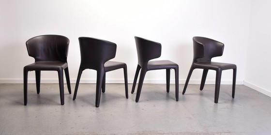 Image 1 of Cassina Hola 367 dining chairs by Hannes Wettstein