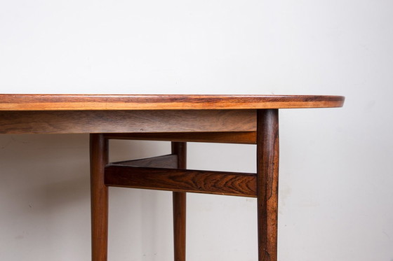 Image 1 of Very Large Danish Extensible Dining Table In Rosewood Model 212 By Arne Vodder For Sibast 1960.