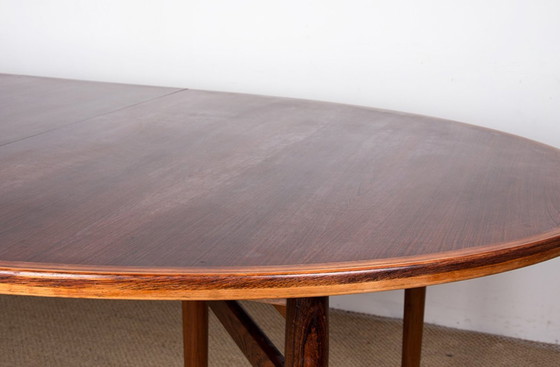 Image 1 of Very Large Danish Extensible Dining Table In Rosewood Model 212 By Arne Vodder For Sibast 1960.