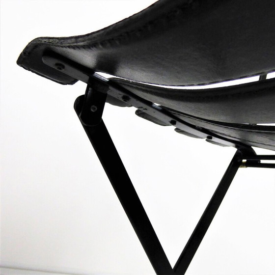 Image 1 of Pair of 2 vintage liner folding chairs, France 1960