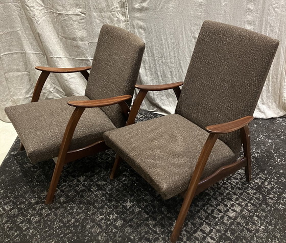 Image 1 of 2X Teak Armchair 50s / 60s