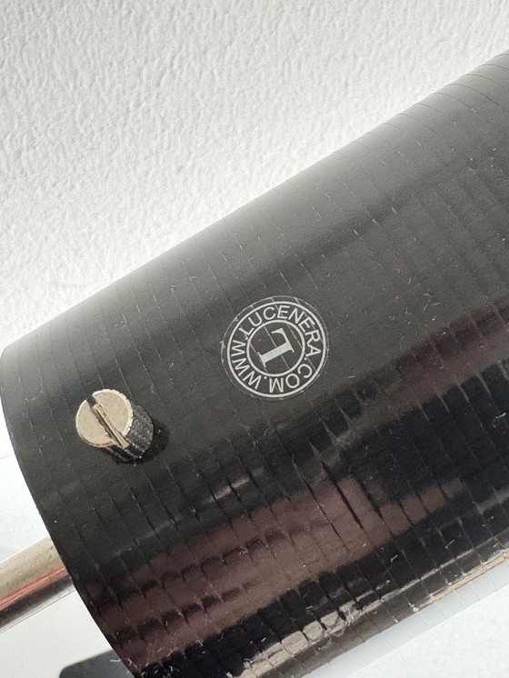 Image 1 of Lampada a sospensione 2X Lucenera 504 di Catellani &amp; Smith, nera, metallo con tubo in fibra di carbonio. 