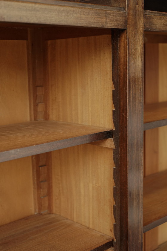 Image 1 of Libreria in legno Art Déco della Hague School, anni '30