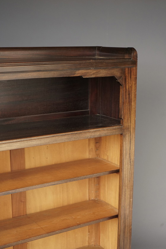 Image 1 of Libreria in legno Art Déco della Hague School, anni '30