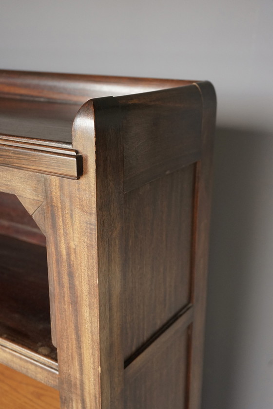 Image 1 of Libreria in legno Art Déco della Hague School, anni '30