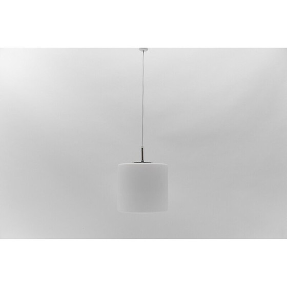Image 1 of Vintage opaline glass ceiling lamp for Limburg, Germany 1960