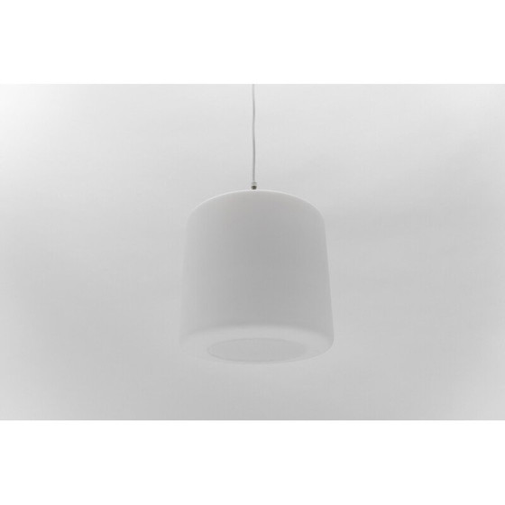 Image 1 of Vintage opaline glass ceiling lamp for Limburg, Germany 1960
