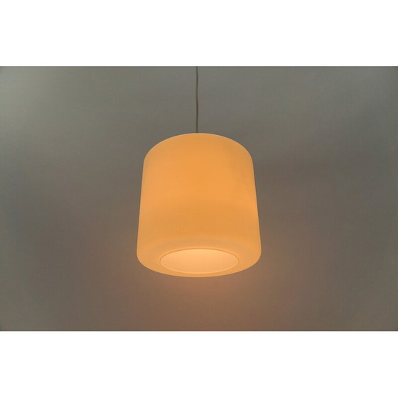 Image 1 of Vintage opaline glass ceiling lamp for Limburg, Germany 1960