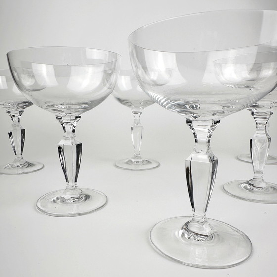 Image 1 of 6x crystal glass champagne bowls