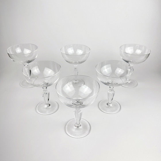 Image 1 of 6x crystal glass champagne bowls