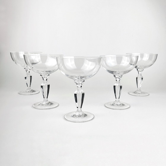 Image 1 of 6x crystal glass champagne bowls