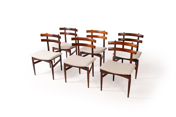 Image 1 of Sillas de comedor danesas de palisandro Poul Hundevad