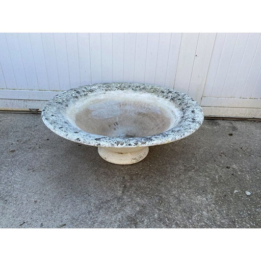 Jardinera vintage de piedra reconstituida, 1950