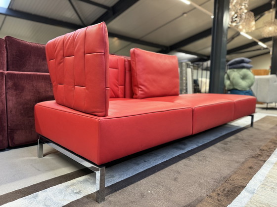 Image 1 of Jori Calypso 3 Seater Sofa Red Leather