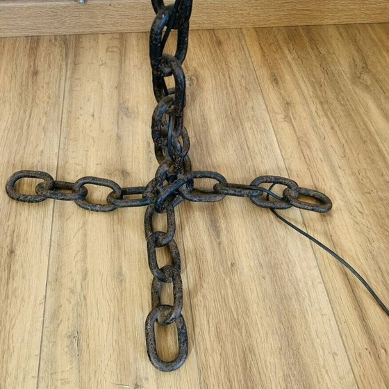 Image 1 of Vintage floor lamp in marine chain and iron