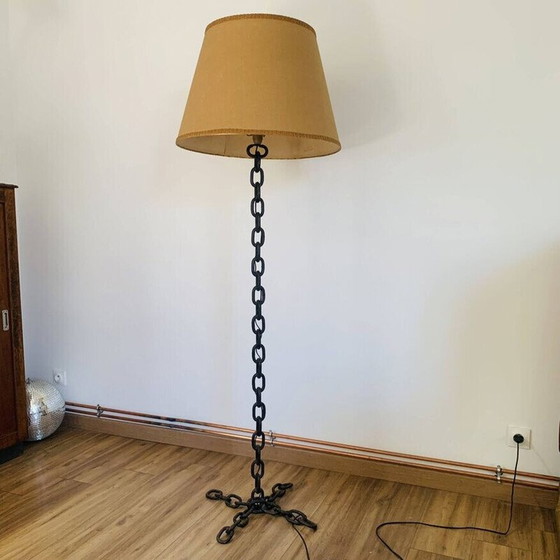 Image 1 of Vintage floor lamp in marine chain and iron