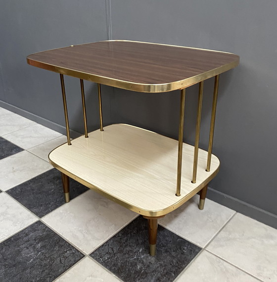 Image 1 of Formica audio table , two tier 1960s