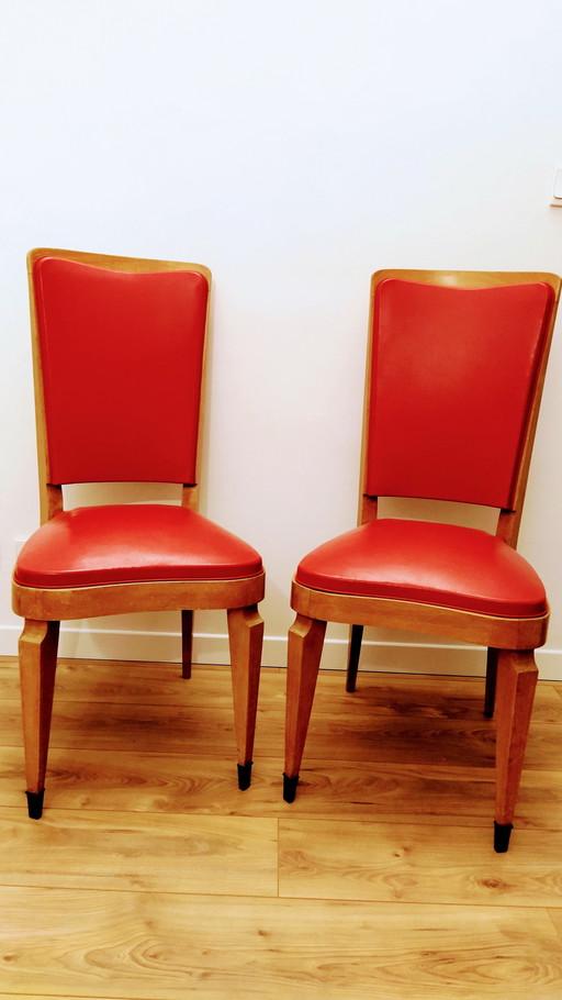 2x Art Deco chairs in