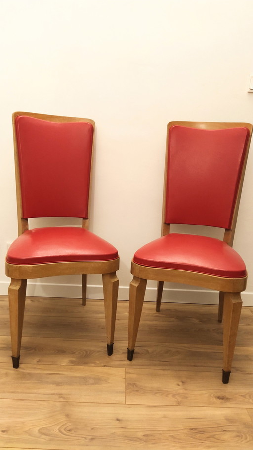 2x Art Deco chairs in