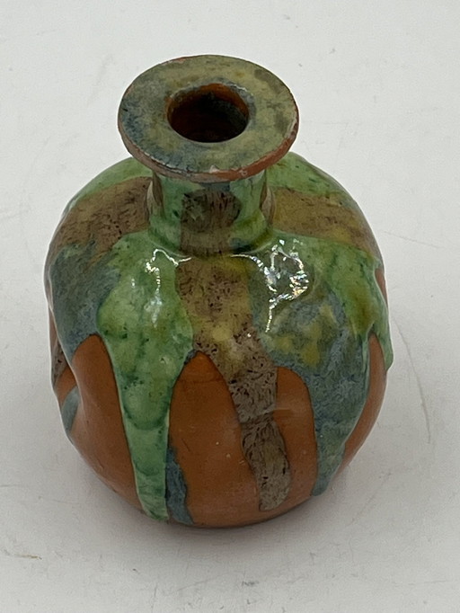 Art Nouveau Flemish Stoneware Soliflore Vase