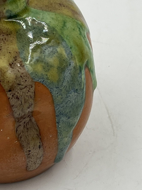 Image 1 of Art Nouveau Flemish Stoneware Soliflore Vase