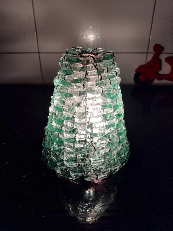 Image 1 of Italian Glass Design Brutalist Lighting Cone