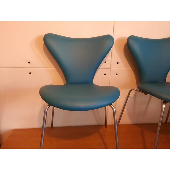 Image 1 of Set di 4 sedie vintage di Arne Jacobsen per Fritz Ansen