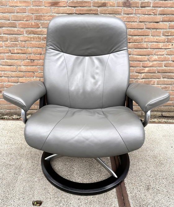 Image 1 of Stressless Armchair With Hocker