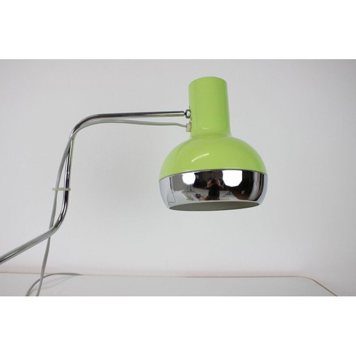 Vintage table lamp in lacquered metal and adjustable chrome by Josef Hurka for Napako, Czechoslovakia 1970