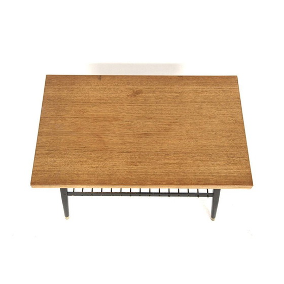 Image 1 of Vintage extendable teak and beech coffee table, Sweden 1950