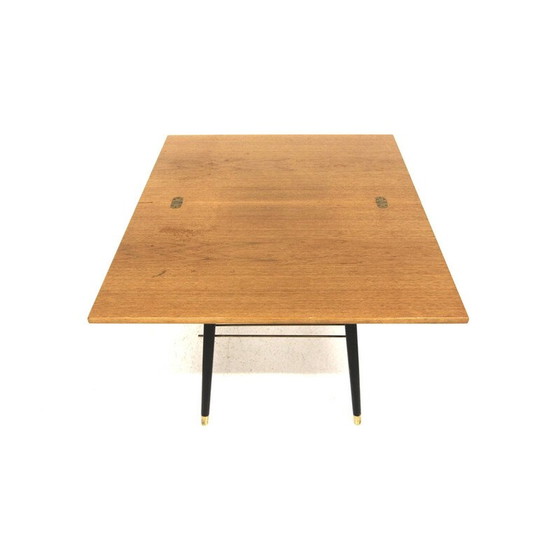 Image 1 of Vintage extendable teak and beech coffee table, Sweden 1950