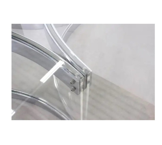 Image 1 of Tavolino da caffè in vetro e cromo