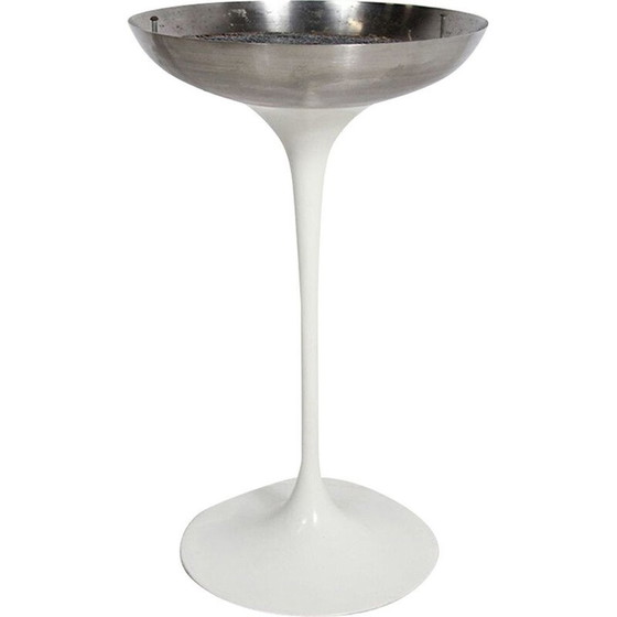 Image 1 of Vintage white tulip ashtray by Knoll