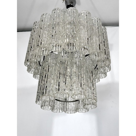 Image 1 of Vintage murano glass chandelier, Italy 1960