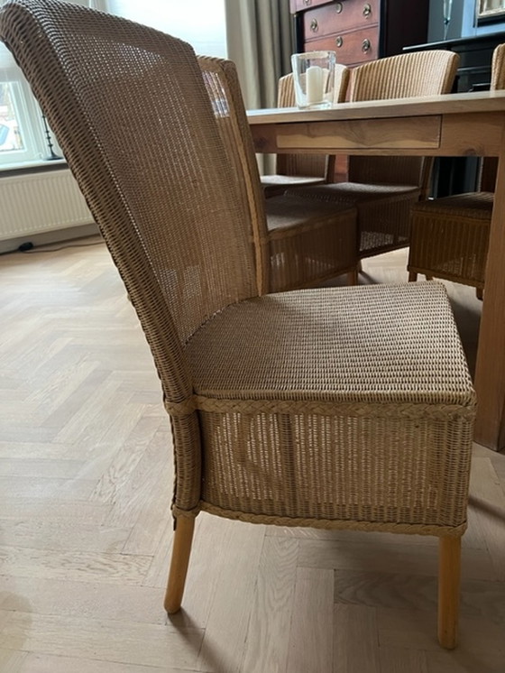 Image 1 of 6x Lloyd loom dining room chair