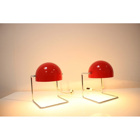 Image 1 of Pair of mid-century table lamps by Josef Hurka for Napako, Czechoslovakia 1960s