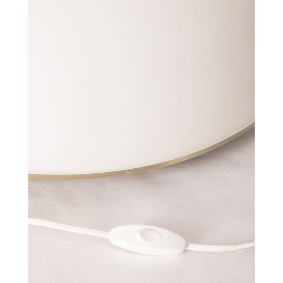 Image 1 of Vintage lamp in chrome metal and white glass by Pia Guidetti Crippa for Lumi Milano, Italy 1960