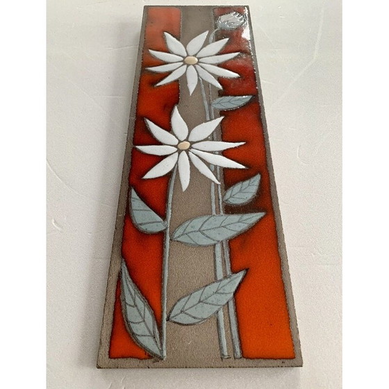 Image 1 of Decorazione murale in pietra lavica smaltata d'epoca, 1970