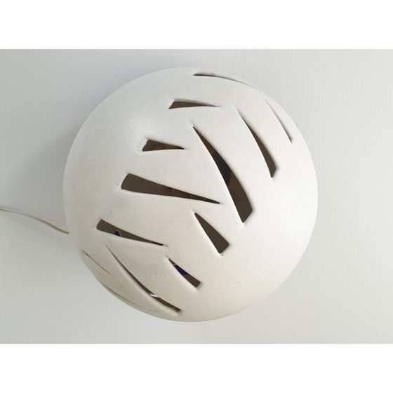 Image 1 of Vintage blue ceramic table lamp, 1970