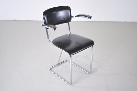 Image 1 of Gispen 107 tubular frame chair