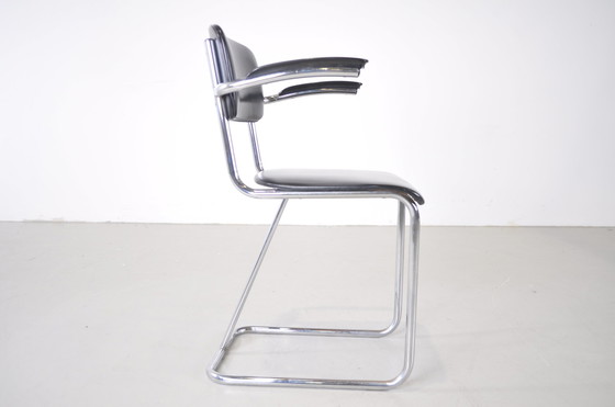 Image 1 of Gispen 107 tubular frame chair