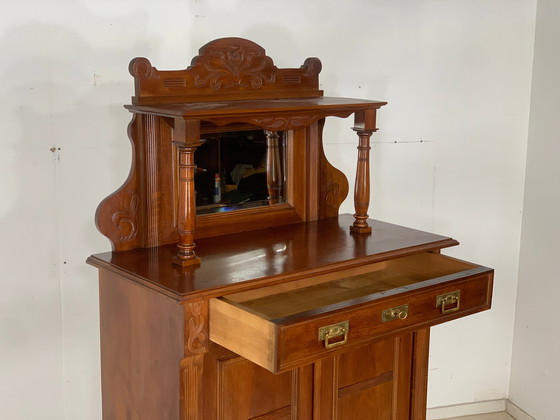 Image 1 of Wilhelminian style vertiko living room cabinet cabinet around 1900