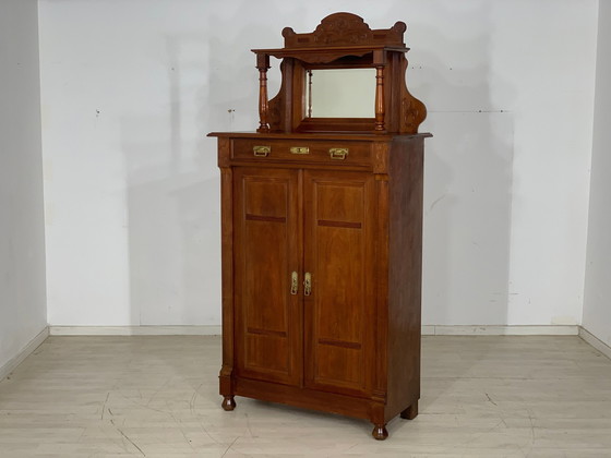 Image 1 of Wilhelminian style vertiko living room cabinet cabinet around 1900