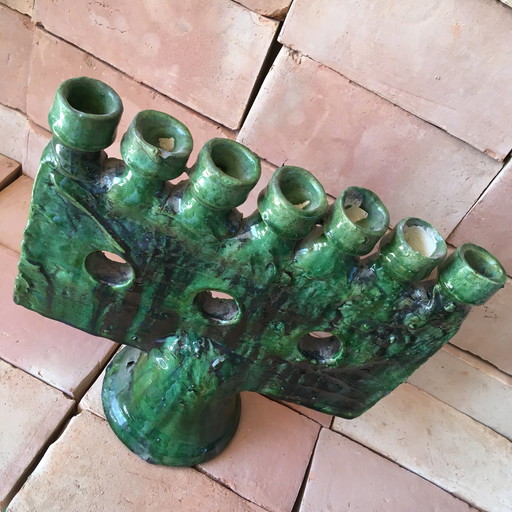 Tamegroute candlestick pottery