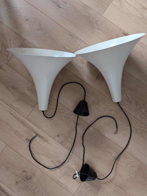 2x lampe trompette chapeau de sorcière Dijkstra design