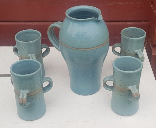 5X Pitcher And Mugs From Tony Gant