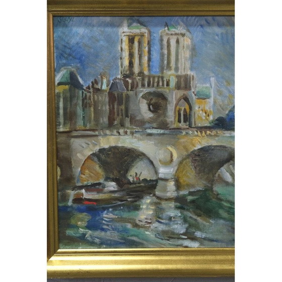 Image 1 of Dipinto vintage svedese di Jules Schyl, anni '60