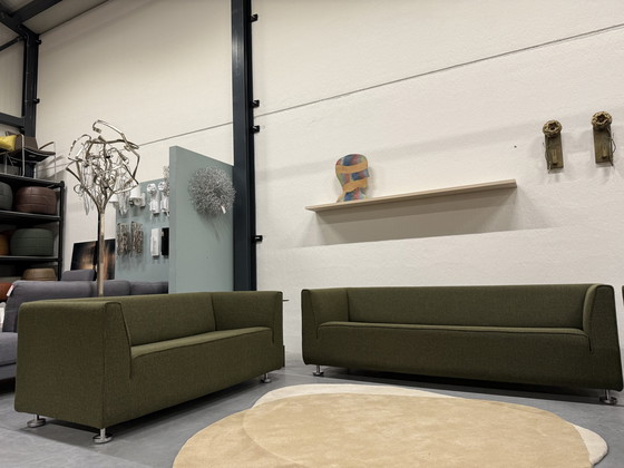 Image 1 of Gelderland 4800 Seating Corner 3-2.5-2 Seater Sofa Andes Fabric Green