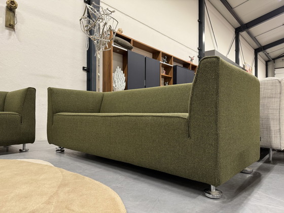 Image 1 of Gelderland 4800 Seating Corner 3-2.5-2 Seater Sofa Andes Fabric Green